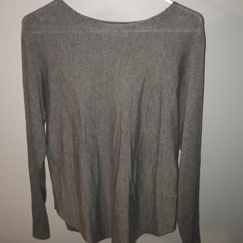 Grey knit sweater